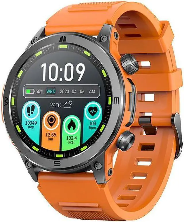 Alt view image 6 of 7 - Hm38 Bluetooth Call Smart Watch Outdoor Sports Heart Rate Blood Oxygen Health Monitoring Multi-Sports Smart Watch (Black)