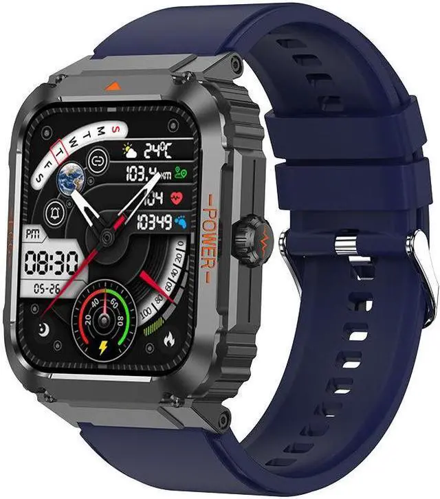 Alt view image 5 of 7 - Et550 Bluetooth Calling Smart Watch Outdoor Three-Proof Sports Ecg Blood Glucose Heart Rate Body Temperature Monitoring (Red)