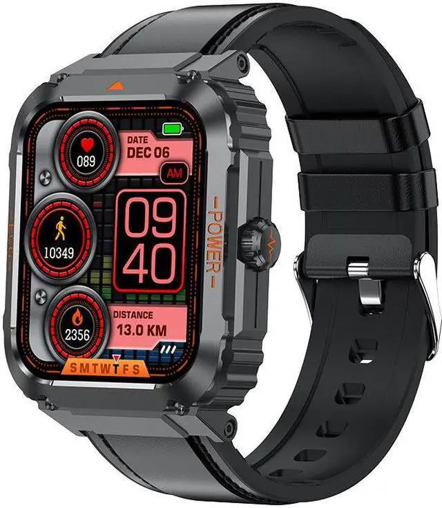 Alt view image 3 of 7 - Et550 Bluetooth Calling Smart Watch Outdoor Three-Proof Sports Ecg Blood Glucose Heart Rate Body Temperature Monitoring (Red)