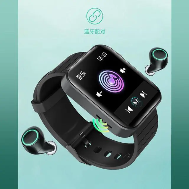 Alt view image 3 of 6 - T68plus Body Temperature Smart Watch Bluetooth Call Smart Bracelet Heart Rate Blood Pressure Oxygen Bluetooth Music (Black)