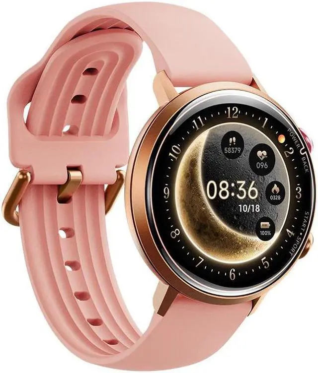 Alt view image 2 of 6 - W2 Women's Smart Watch 1.32 Inch Amoled Screen Women's Health 5Atm Waterproof Smart Watch (Pink)