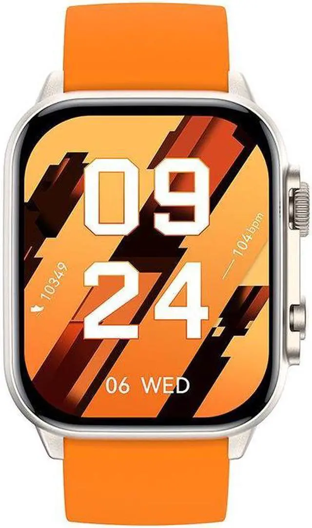 Alt view image 5 of 7 - Hk95 Bluetooth Call Smart Watch 1.95 Inch Heart Rate Blood Pressure Blood Oxygen Monitoring Multi-Sport Smart Watch (Orange)