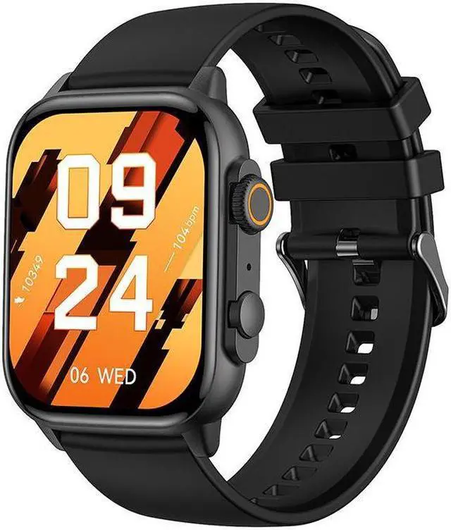 Alt view image 4 of 7 - Hk95 Bluetooth Call Smart Watch 1.95 Inch Heart Rate Blood Pressure Blood Oxygen Monitoring Multi-Sport Smart Watch (Orange)