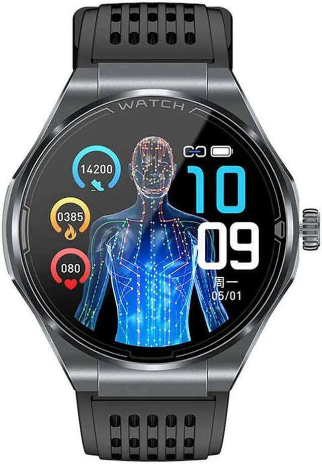 Alt view image 4 of 7 - Ja03 Bluetooth Calling Smart Watch Heart Rate Blood Glucose Blood Lipid Uric Acid Radiation Monitoring Women's Health Sports Watch (Silver)