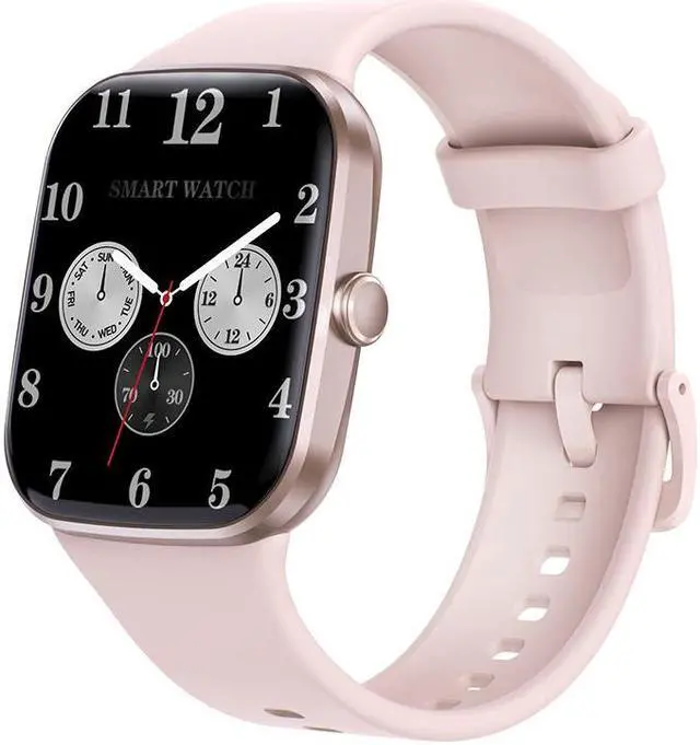 Alt view image 6 of 7 - Q32 Waterproof Bluetooth Calling Smart Watch Heart Rate Blood Pressure Blood Oxygen Monitor Music Multi Sport Smart Watch (Blue) Black