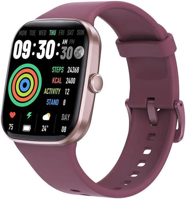 Alt view image 4 of 7 - Q32 Waterproof Bluetooth Calling Smart Watch Heart Rate Blood Pressure Blood Oxygen Monitor Music Multi Sport Smart Watch (Blue) Black