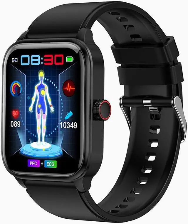 Alt view image 7 of 7 - Et540 Bluetooth Calling Smart Watch Ecg Heart Rate Blood Pressure Women Health Multi-Sports Watch (Brown Leather)