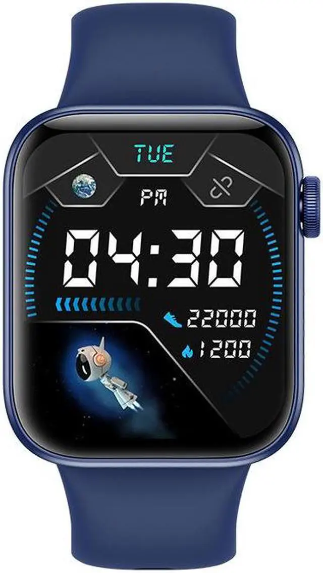 Alt view image 4 of 7 - P45l31 Bluetooth Call Smartwatch Heart Rate Blood Pressure Multi-Exercise Female Transcoder Smartwatch (Blue) Black