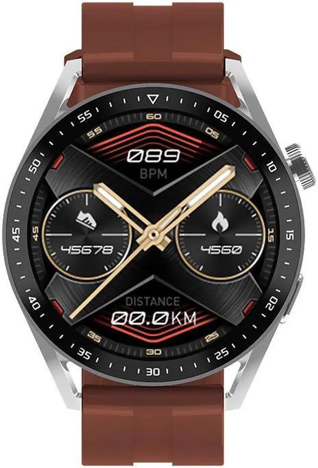 Alt view image 5 of 7 - Hw23pro Smart Watch Bluetooth Calling Music Blood Oxygen Blood Pressure Monitoring Weather Smart Watch (Brown)