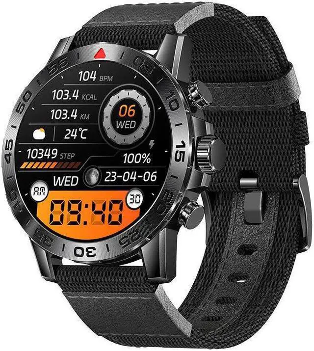 Alt view image 2 of 7 - I81 Bluetooth Call Smart Watch Music Play Heart Rate Blood Pressure Multi-Sport Waterproof Smart Watch (Green Nylon)