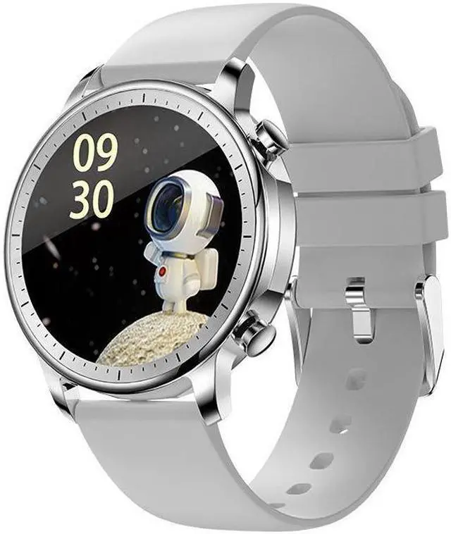 Alt view image 2 of 7 - V23 Full Round Full Touch Bracelet Heart Rate Blood Pressure Blood Oxygen Measurement Black Skin Female Physiological Cycle Smart Watch (Pink)