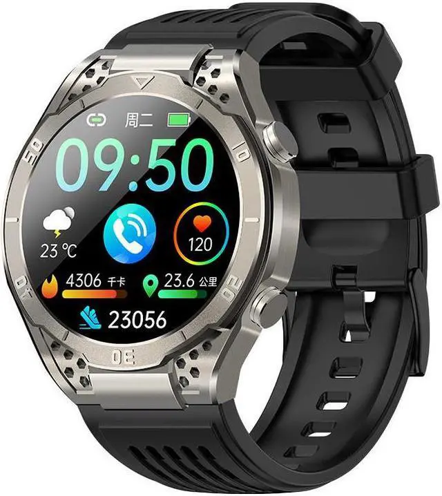 Alt view image 2 of 7 - Ja01 Smart Watch Bluetooth Calling Heart Rate Blood Oxygen Blood Lipid Blood Glucose Body Temperature Radiation Monitoring Step Counting Watch (Black Three Beads)