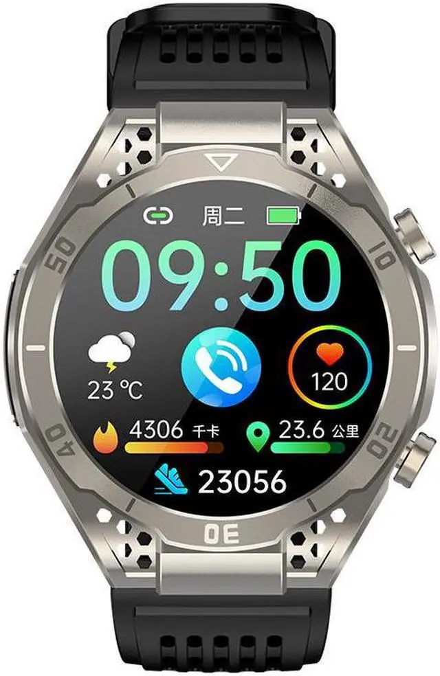 Alt view image 4 of 7 - Ja01 Smart Watch Bluetooth Calling Heart Rate Blood Oxygen Blood Lipid Blood Glucose Body Temperature Radiation Monitoring Step Counting Watch (Black Three Beads)