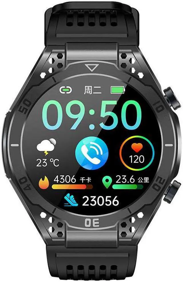 Alt view image 5 of 7 - Ja01 Smart Watch Bluetooth Calling Heart Rate Blood Oxygen Blood Lipid Blood Glucose Body Temperature Radiation Monitoring Step Counting Watch (Black Three Beads)