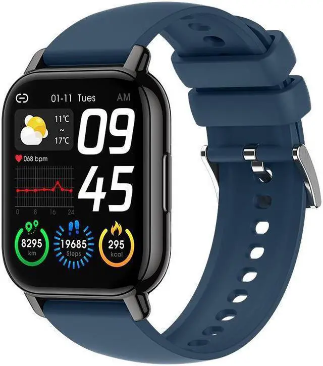 Alt view image 2 of 7 - Call Bracelet P66 Smart Call Watch 8763E One-Click Connection Music Playback Heart Rate Blood Pressure Sports Watch (Pink)