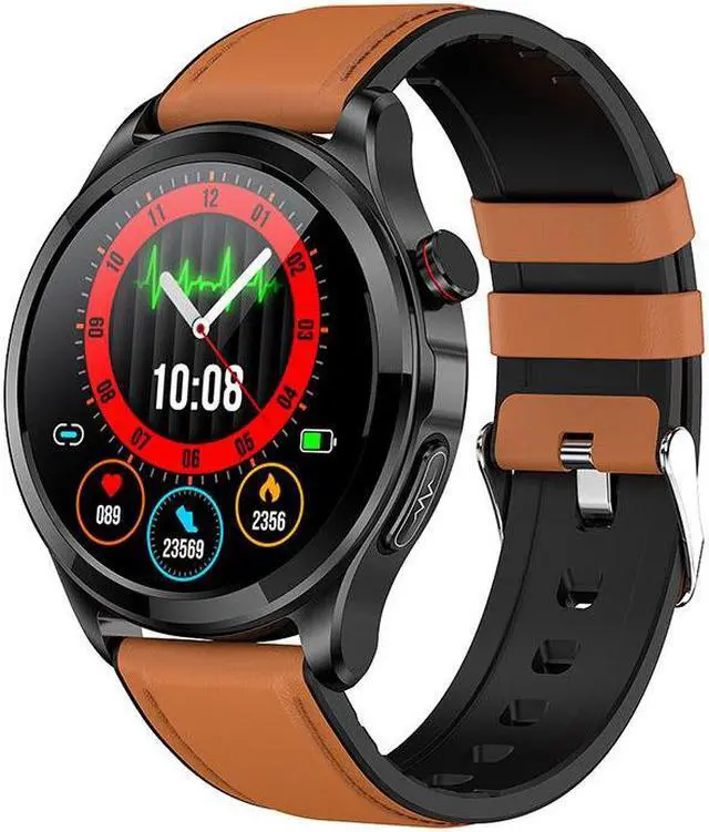 Alt view image 5 of 7 - Tk22 Bluetooth Call Ecg Non-Invasive Blood Glucose Measurement Smart Watch, Heart Rate, Blood Pressure, Sports Smart Watch (Red)