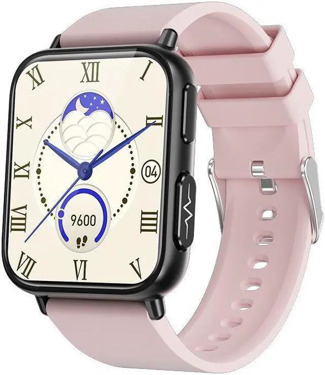 Alt view image 2 of 7 - Tk10 Ecg Smart Watch Ecg Non-Invasive Blood Glucose Heart Rate Blood Pressure Blood Oxygen Multi-Exercise Smart Watch (Brown Leather)