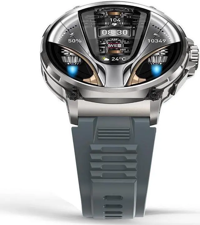 Alt view image 3 of 7 - 1.85 Large Screen 710Mah Battery V69 Bluetooth Call Smart Watch Heart Rate Blood Oxygen Multi-Sport Smart Watch (Silver Bamboo)