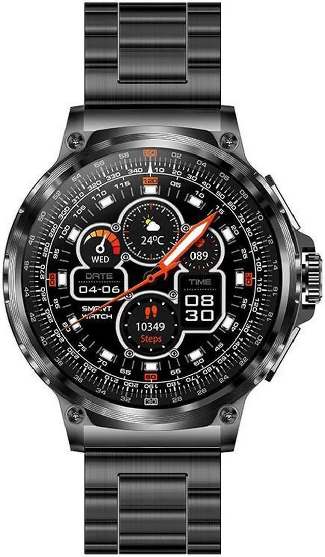 Alt view image 6 of 7 - 1.85 Large Screen 710Mah Battery V69 Bluetooth Call Smart Watch Heart Rate Blood Oxygen Multi-Sport Smart Watch (Silver Bamboo)