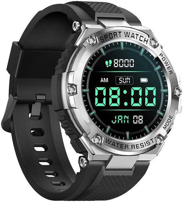 Alt view image 3 of 6 - T88 Bluetooth Calling Smart Watch Message Heart Rate Blood Pressure Blood Oxygen Music Multi Sport Smart Watch (Black)