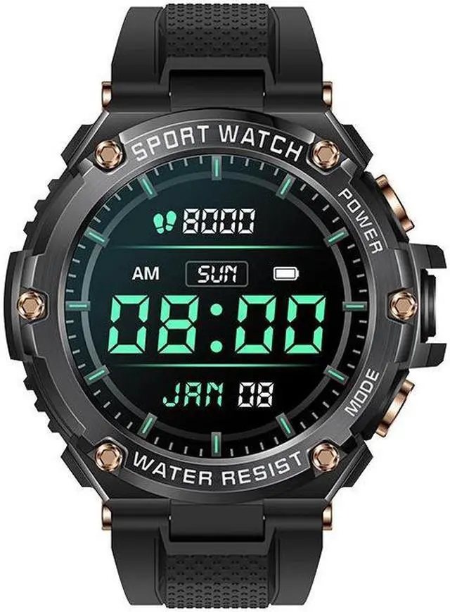 Alt view image 5 of 6 - T88 Bluetooth Calling Smart Watch Message Heart Rate Blood Pressure Blood Oxygen Music Multi Sport Smart Watch (Black)
