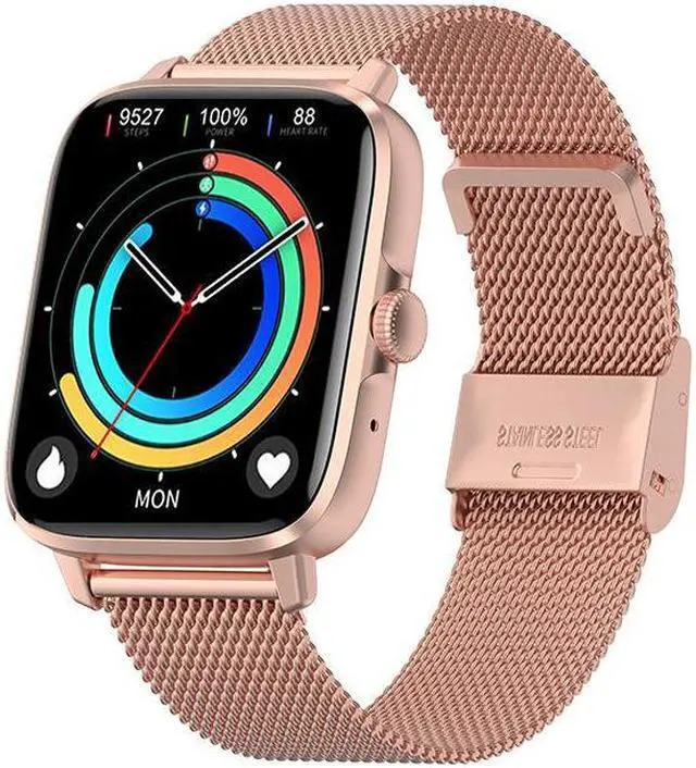 Alt view image 2 of 7 - Dt102 Bluetooth Call Watch 1.9 Inch Screen Nfc Access Control Multi-Motion Mode Ecg Wireless Charging (Black Steel)