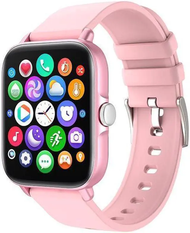 Alt view image 2 of 7 - Y22 Bluetooth Calling Smart Watch Full Screen Touch Heart Rate Blood Pressure Oximeter Step Information Photo Music Weather (Black)