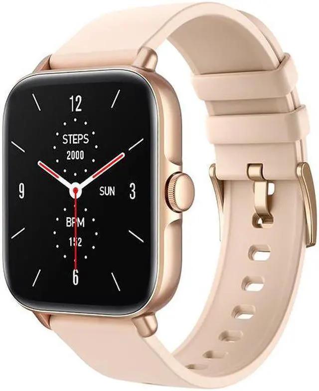 Alt view image 3 of 7 - Y22 Bluetooth Calling Smart Watch Full Screen Touch Heart Rate Blood Pressure Oximeter Step Information Photo Music Weather (Black)