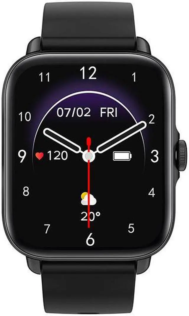 Alt view image 5 of 7 - Y22 Bluetooth Calling Smart Watch Full Screen Touch Heart Rate Blood Pressure Oximeter Step Information Photo Music Weather (Black)