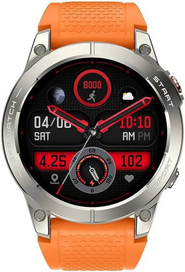 Alt view image 3 of 7 - S53 Outdoor Gps Sports Call Smart Watch 1.43 Full Hd Screen 400 Ma Multi-Sports Watch (Black)