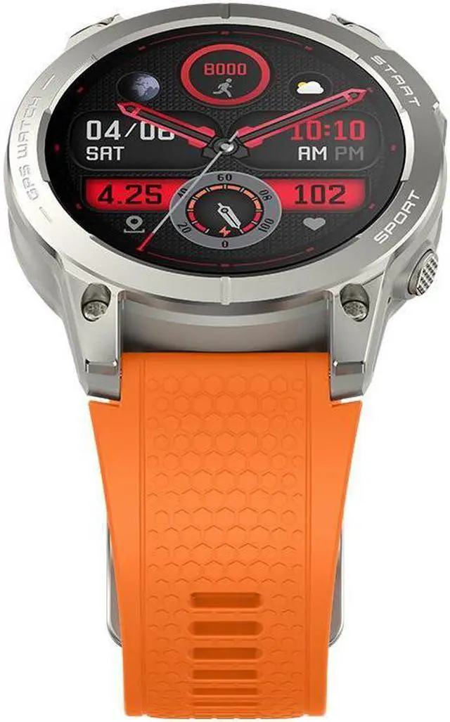 Alt view image 5 of 7 - S53 Outdoor Gps Sports Call Smart Watch 1.43 Full Hd Screen 400 Ma Multi-Sports Watch (Black)