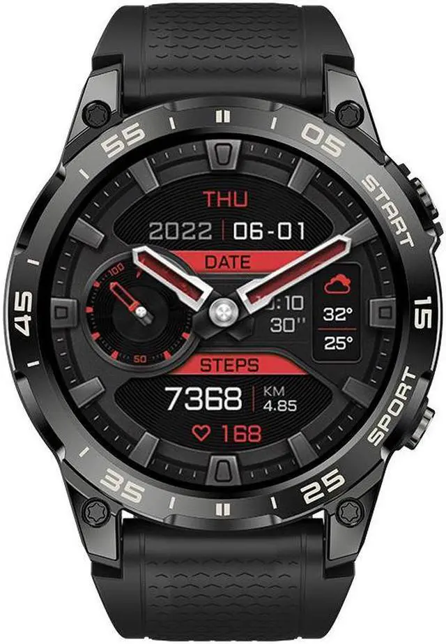 Alt view image 3 of 6 - New S57a Bluetooth Call Smartwatch 1.43-Inch 466*466 Heart Rate Blood Pressure Multi-Exercise Smartwatch (Orange)