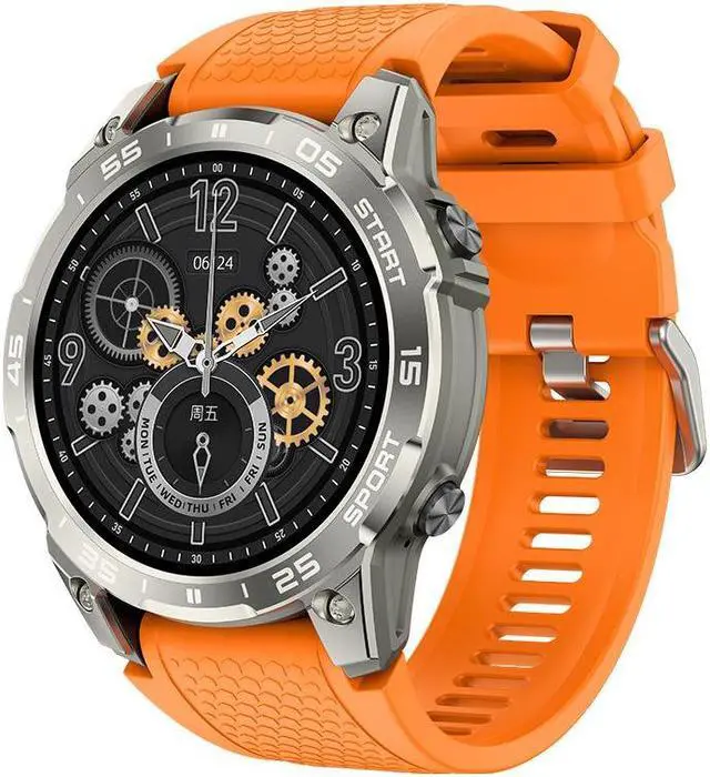 Main image of New S57a Bluetooth Call Smartwatch 1.43-Inch 466*466 Heart Rate Blood Pressure Multi-Exercise Smartwatch (Orange)