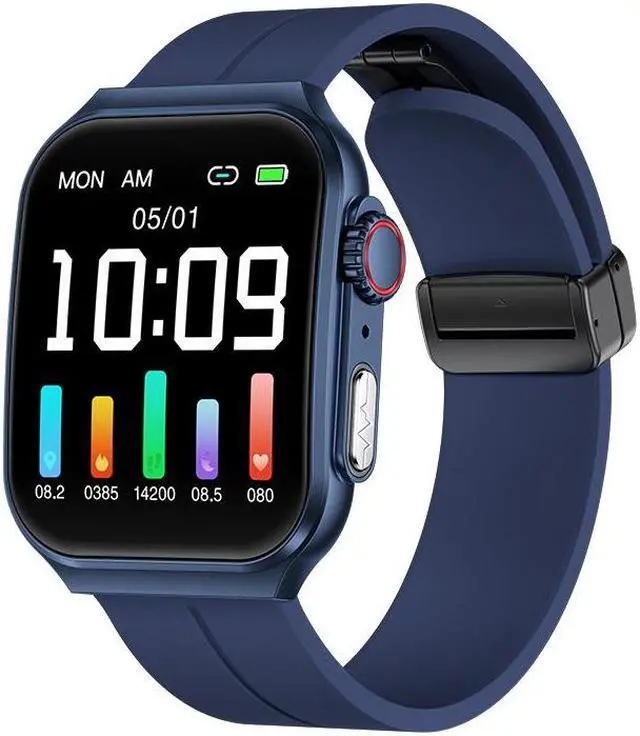 Alt view image 7 of 7 - Nx15 Ecg Ecg Bluetooth Call Smart Watch 1.96 Inch Heart Rate Blood Pressure Multi-Sport Smart Watch (Silver)