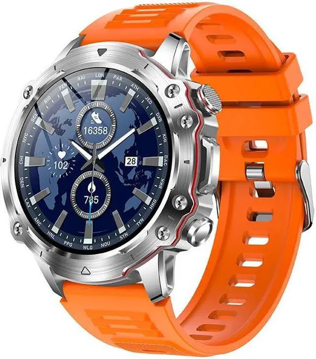 Alt view image 2 of 7 - V91 Bluetooth Calling Smart Watch 1.52-Inch 360*360 Heart Rate Blood Pressure More Than Sport Smart Watch (Black)