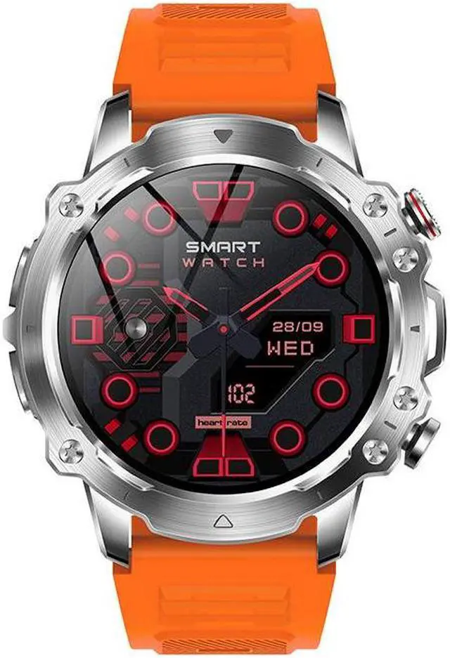 Alt view image 5 of 7 - V91 Bluetooth Calling Smart Watch 1.52-Inch 360*360 Heart Rate Blood Pressure More Than Sport Smart Watch (Black)