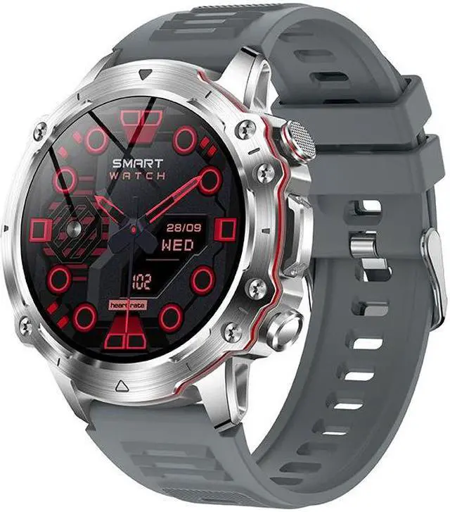 Alt view image 6 of 7 - V91 Bluetooth Calling Smart Watch 1.52-Inch 360*360 Heart Rate Blood Pressure More Than Sport Smart Watch (Black)