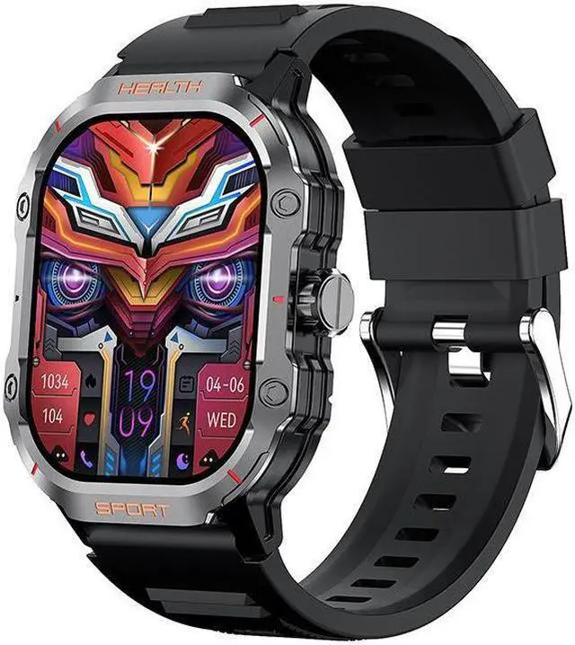 Alt view image 6 of 7 - Hk24 Bluetooth Calling Smart Watch Nfc Game Heart Rate Blood Pressure Multi Sport Smart Watch (Green)