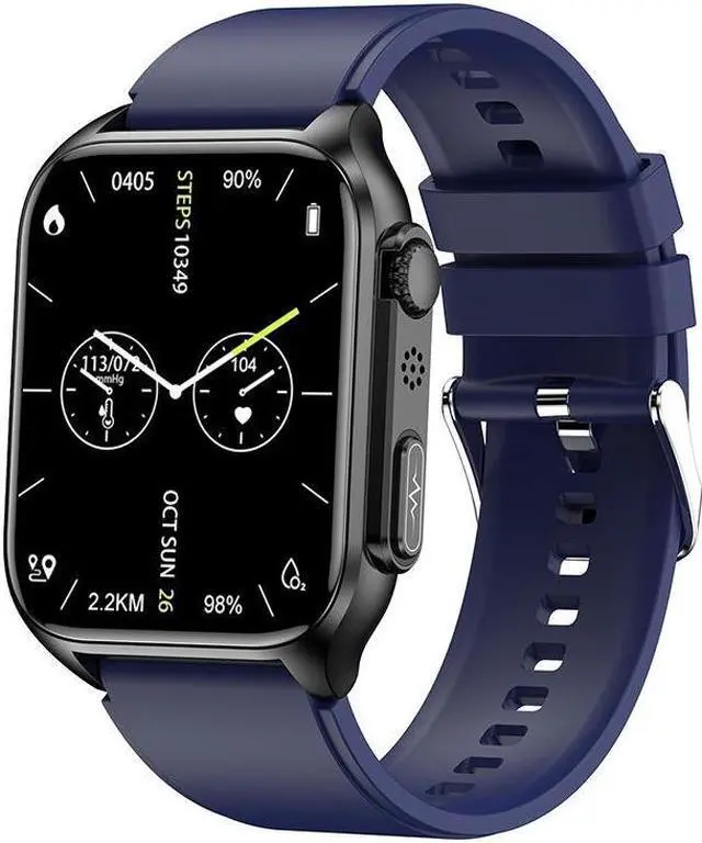 Alt view image 3 of 7 - Tk12 Bluetooth Call Smart Watch Ecg Ecg Blood Glucose Heart Rate Body Temperature Monitoring Multi-Sport Smart Watch (Red)
