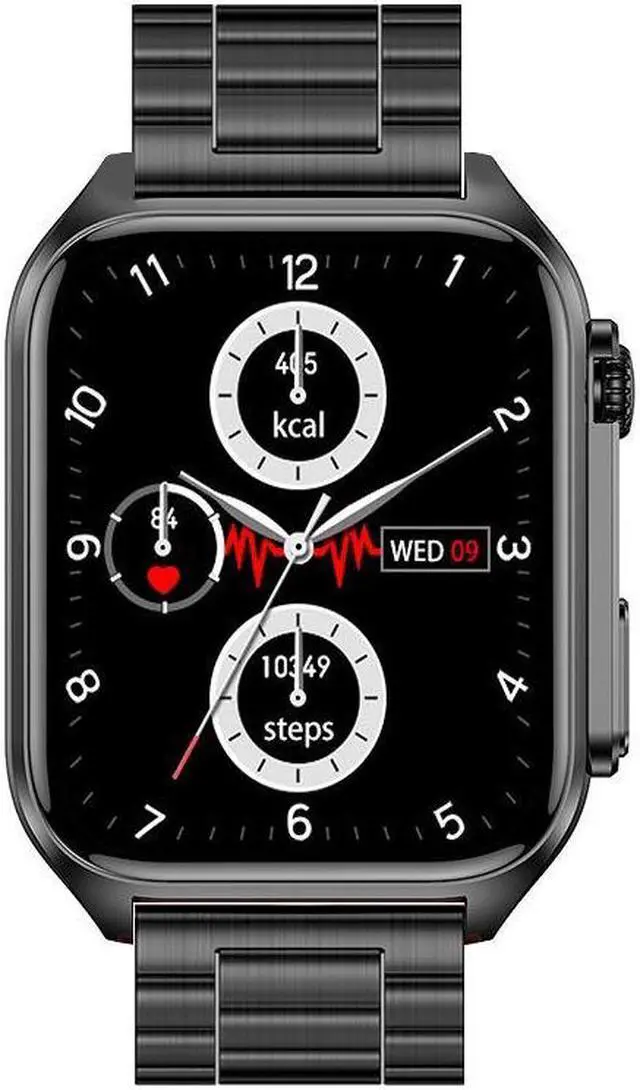 Alt view image 7 of 7 - Tk12 Bluetooth Call Smart Watch Ecg Ecg Blood Glucose Heart Rate Body Temperature Monitoring Multi-Sport Smart Watch (Red)