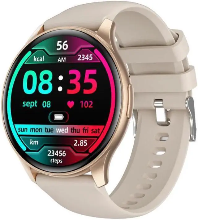 Main image of Zw60 Bluetooth Call Smart Watch 1.43Amoled Round Screen Heart Rate Blood Pressure Monitoring Multi-Sport Smart Watch (Gold)