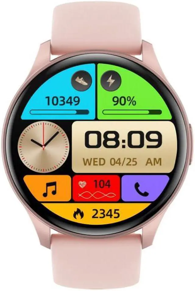 Alt view image 5 of 7 - Zw60 Bluetooth Call Smart Watch 1.43Amoled Round Screen Heart Rate Blood Pressure Monitoring Multi-Sport Smart Watch (Gold)