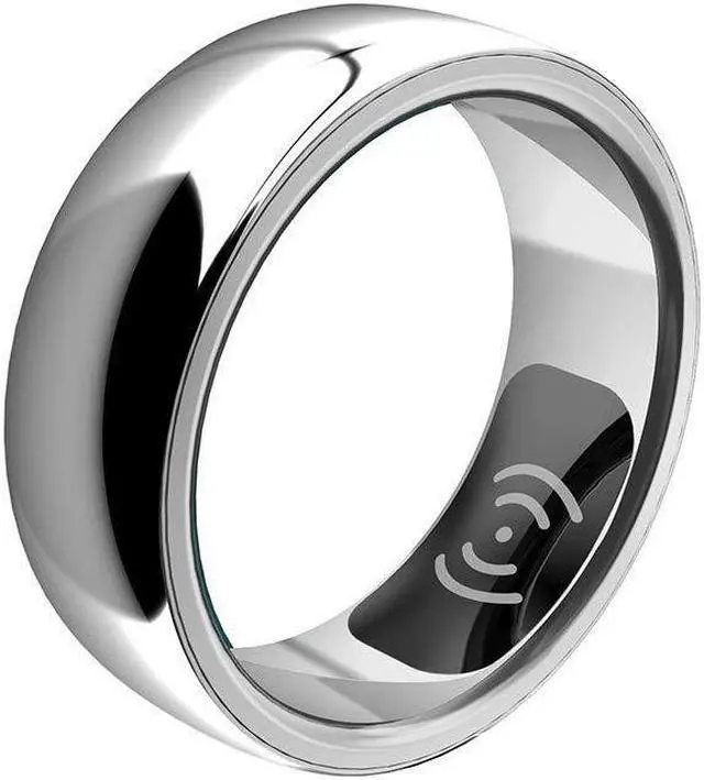 Alt view image 3 of 7 - Smart Wear Sr300 Waterproof Blood Oxygen Ring Step Counting Calories Sports Healthy Sleep Ring (Gold)