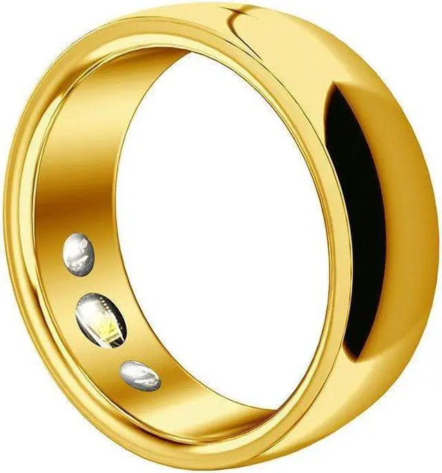 Alt view image 4 of 7 - Smart Wear Sr300 Waterproof Blood Oxygen Ring Step Counting Calories Sports Healthy Sleep Ring (Gold)