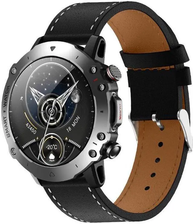 Alt view image 3 of 7 - Hw6sport Smart Watch Bluetooth Calling Voice Assistant Blood Sugar Heart Rate More Than Sport Smart Watch (Silver)