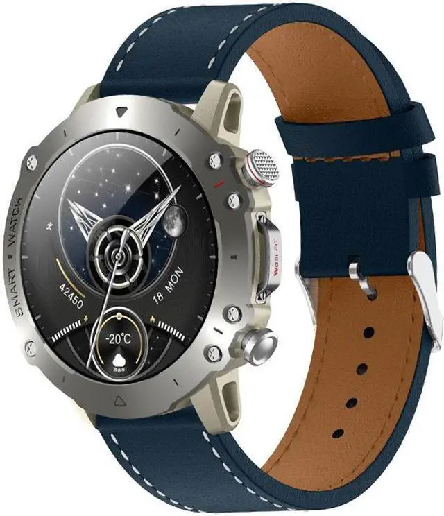 Alt view image 4 of 7 - Hw6sport Smart Watch Bluetooth Calling Voice Assistant Blood Sugar Heart Rate More Than Sport Smart Watch (Silver)