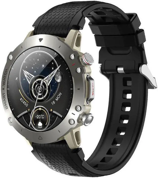 Main image of Hw6sport Smart Watch Bluetooth Calling Voice Assistant Blood Sugar Heart Rate More Than Sport Smart Watch (Silver)