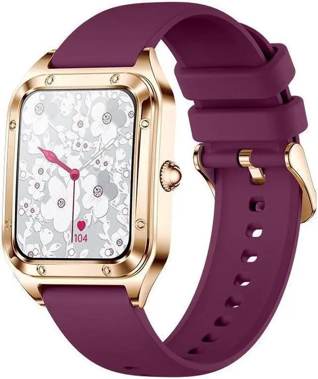 Alt view image 3 of 7 - I98 Women Bluetooth Call Smart Watch Heart Rate Blood Pressure Blood Oxygen Monitoring Multi-Sport Smart Watch (Golden Milan)