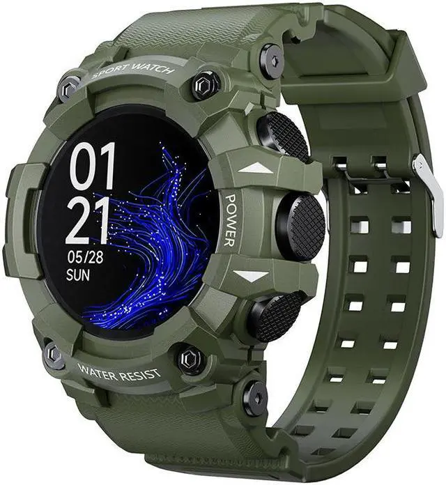 Alt view image 2 of 7 - Ct19 Smart Watch, 4G Plug-In Card, Gps, Outdoor Sports, Heart Rate, Blood Oxygen Detection, Multi-Sport Smart Watch (Camouflage Green)