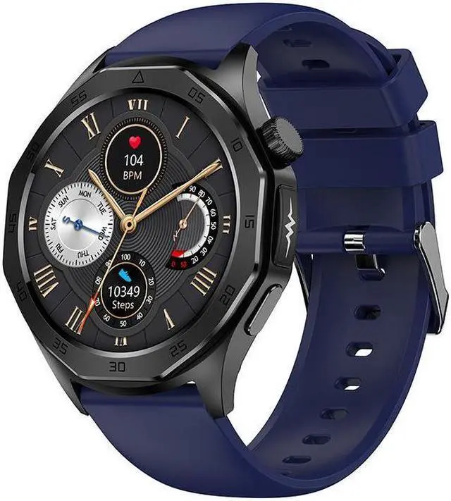 Alt view image 2 of 7 - Et480 Ecg Bluetooth Call Body Fat Blood Pressure Blood Glucose Heart Rate Blood Pressure Women's Health Multi-Sport Smart Watch (Red)